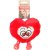flamingo Lieve Rött hjärta med fötter, 17 cm alla hjärtans dag valentines hundleksak valpleksak gullig heart röd mjuk plysch