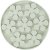 Flamingo Slickmatta Fleur Round Flower 20 cm slickplatta aktivering blommor silikon rund blommig slowfeed brun grön