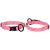Valphalsband Puppy Dolly rosa pink flamingo halsband valp hundhalsband nylon reflex justerbart metallring bekvämt valp
