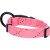 Valphalsband Puppy Dolly rosa pink flamingo halsband valp hundhalsband nylon reflex justerbart metallring bekvämt valp