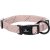 Valphalsband Puppy Dolly taupe beige grå greige mullvadsfärgat beigegrå flamingo halsband valp hundhalsband nylon reflex justerb