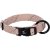 Valphalsband Puppy Dolly taupe beige grå greige mullvadsfärgat beigegrå flamingo halsband valp hundhalsband nylon reflex justerb