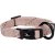 Valphalsband Puppy Dolly taupe beige grå greige mullvadsfärgat beigegrå flamingo halsband valp hundhalsband nylon reflex justerb