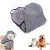 hundhandduk handtag handfickor tassar rya mikrofiber grå pälsvård hund katt hundbad hunddusch
