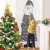 Julkalender filt grå tomte 115x45cm