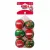 kong holiday squeakair ball 6 pack julboll hundboll medium röd grön snöboll ren tennisbollar hundleksak