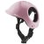 motorcykelhjälm för hundar katter utklädnad rolig hjälm husdjur plast öronhål hål för öron rosa vit svart