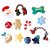 Nobby Xmas Adventskalender Hund, 12 luckor toy gift box julkalender hundleksaker hundjulklapp kalender 12 leksaker hund jul fest
