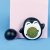 Pingvin kattmyntaboll + hållare, tre färger Turkos Rosa Svart