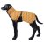 rukka bubble coat honey gul saffransgul fodrad vintertäcke hundtäcke bubbligt duntäcke hund sportigt modernt gul svart