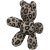 Trixie Björn Leo m kattmynta, 12 cm kattleksak leopardmönster beige brun