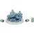 Trixie Dog Activity Flower Tower, Nivå 3, ø 30×13 cm hundleksak hundpussel aktivitetsleksak aktivitetsspel hundspel blå grön