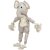 trixie elefant med rep tyg 42 cm hundleksak tygleksak slitstark mjuk leksak till hund dragleksak för hundar beige grå