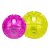 Trixie Flashboll, TPR, flytande, 6 eller 7,5 cm rosa lila limegrön gul studsar blinkar hundleksak stor liten struktur gummi flyt