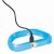 Flash light band USB blå 3 cm, två storlekar
