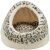 Trixie Leo igloo, 35 × 26 × 41 cm, creme kattbädd liten hund katt beige leopard plysch