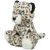 Trixie Leopard plysch 27 cm snöleopard ljus vit nallebjörn hundleksak pip