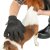 pälsvårdshandske borsthandske borstvante pälsvante pälsvård kamma massage massera hund borste borst blå mesh handske kardborreba