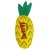 Yeowww! Pineapple 18 cm ananas catnip äkta ekologisk kattmynta kattleksak kvalitet prassel blad gul grön