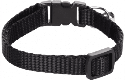 Zoom bild av Katthalsband med bjällra Ziggi, svart