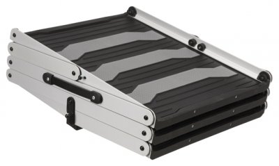 Trappa 3-stegs, hopfällbar, aluminium 37 x 57 x 120 cm