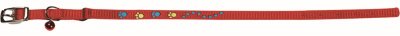 Zoom bild av Katthalsband med tassavtryck, osorterade färger Cat Collar With Paw Print Elastic