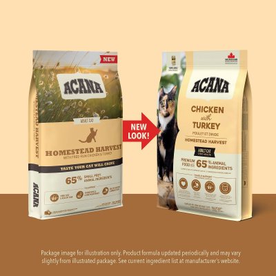Zoom bild av Acana Cat Homestead Harvest kattfoder premium kvalitet kyckling kalkon vuxen katt