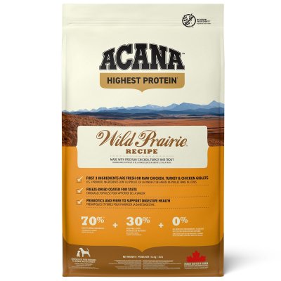 Zoom bild av Acana Dog Wild Prairie Recipe hundfoder premium hightest protein kyckling kalkon