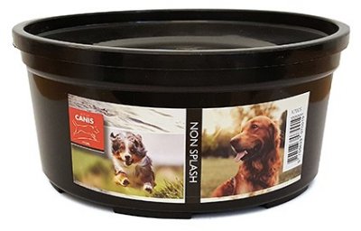 Zoom bild av Active Canis Non-splash svart plastskål 1,4 liter