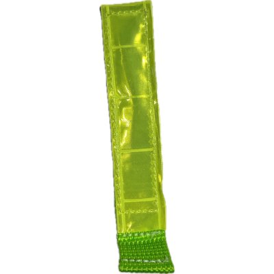 Zoom bild av reflexflärp jaktflärp reflexhalsband neongrön alac