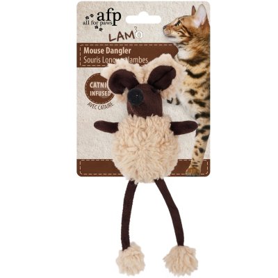 Zoom bild av kattleksak mus kattmynta prassel all for paws