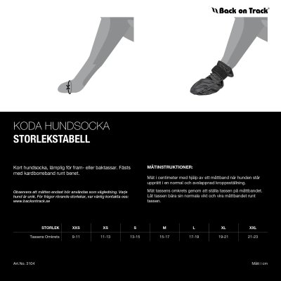 hundsocka hundstrumpa hundsko backontrack hundsockor welltex keramiska svart tasskydd