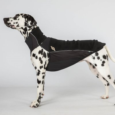 Zoom bild av hundtröja fleece welltex iontex svart back on track