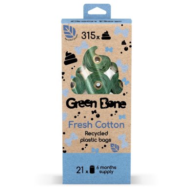 Zoom bild av Bajspåsar Green Bone Fresh Cotton flerpack