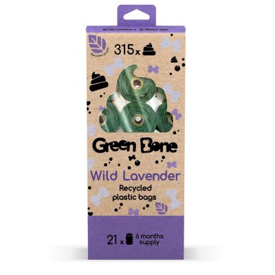 Zoom bild av Bajspåsar Green Bone Wild Lavender flerpack
