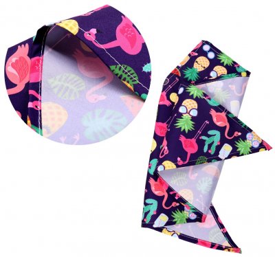 Zoom bild av Bandana, flera somriga mönster