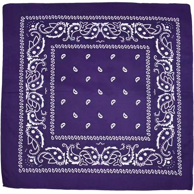 Zoom bild av Bandana Paisley Bomullsmix 55x55 cm, mörklila