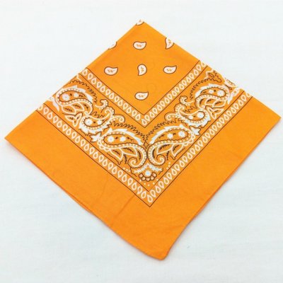 Zoom bild av Bandana Paisley Bomullsmix 55x55 cm, orange