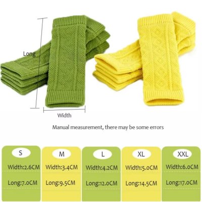 Zoom bild av benvärmare benskydd hund hundar hundbenskydd bandage sår kalla ben stickade gröna 4pack mossgrön polyster spandex