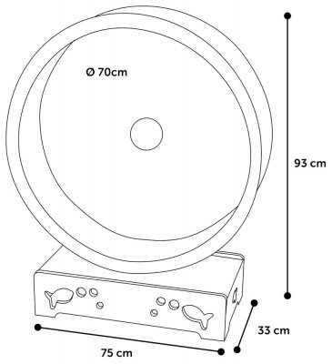 Zoom bild av Cat Running Wheel Eksi 75 x 33 x 93 cm