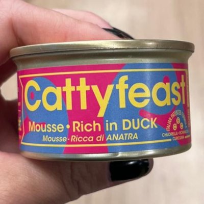 Zoom bild av Cattyfeast Wet Adult Mousse Duck 85g kattfoder blötmat foder katt vuxen anka
