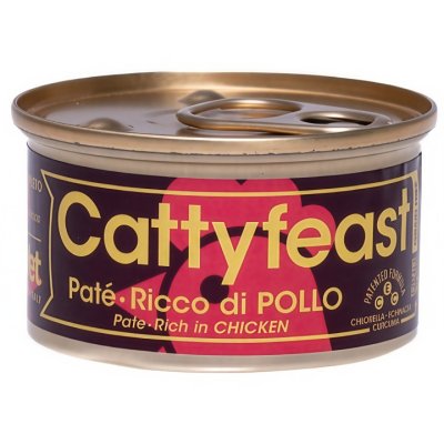 Zoom bild av Cattyfeast Wet Adult Paté Rich in Chicken 85g kattfoder våtfoder kyckling