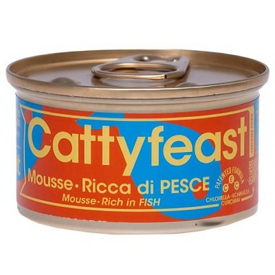 Zoom bild av Cattyfeast Wet Sterilized Mousse Rich in Fish 85g kattfoder kastrerade katter fisk