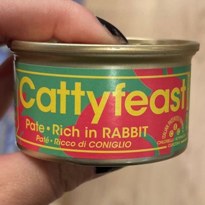 Zoom bild av Cattyfeast Wet Sterilized Paté Rich in Rabbit 85g kattfoder kattmat våtfoder kanin kastrerad