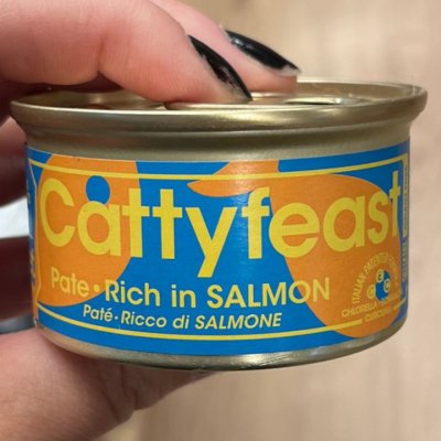 Zoom bild av Cattyfeast Wet Sterilized Paté Rich in Salmon 85g kattfoder kastrerade våtfoder lax steriliserade katter