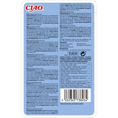 Zoom bild av Ciao Broth Chicken & Tuna Recipe 40g kattgodis flytande kattsoppa kyckling tonfisk