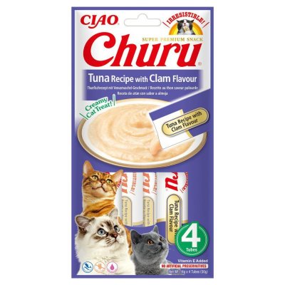 Churu Cat Tuna With Clam Flavour 4st