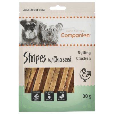 Zoom bild av Companion Chicken Stripes w/Chia Seed, 80g