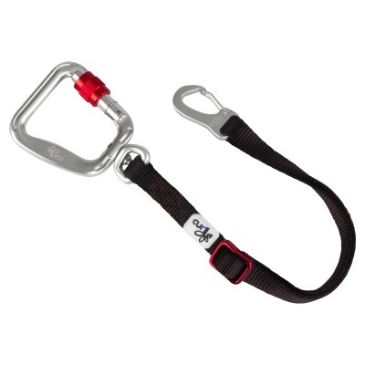 Zoom bild av Curli Säkerhetsbälte för bil V2 car safety belt svart röd silver metall hund i bil bilbälte bilkoppel hundkoppel bil bilbur