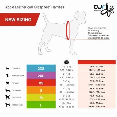 Zoom bild av Curli Vegan Apple Leather Harness
